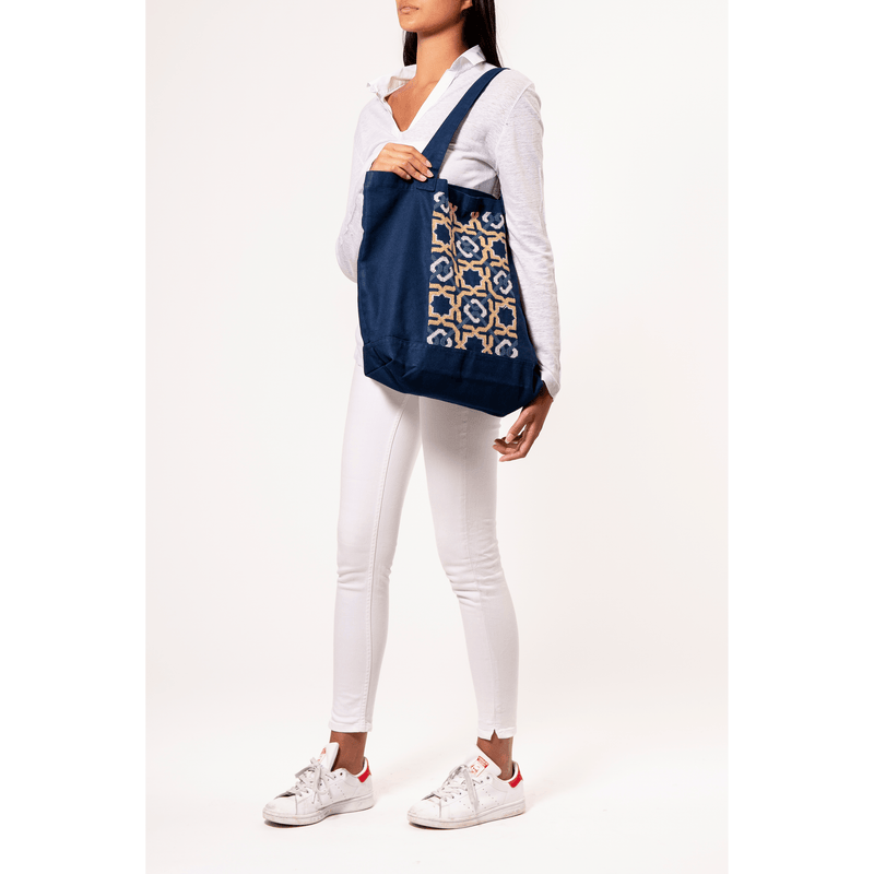 NAVY CANVAS BAG SDG#17