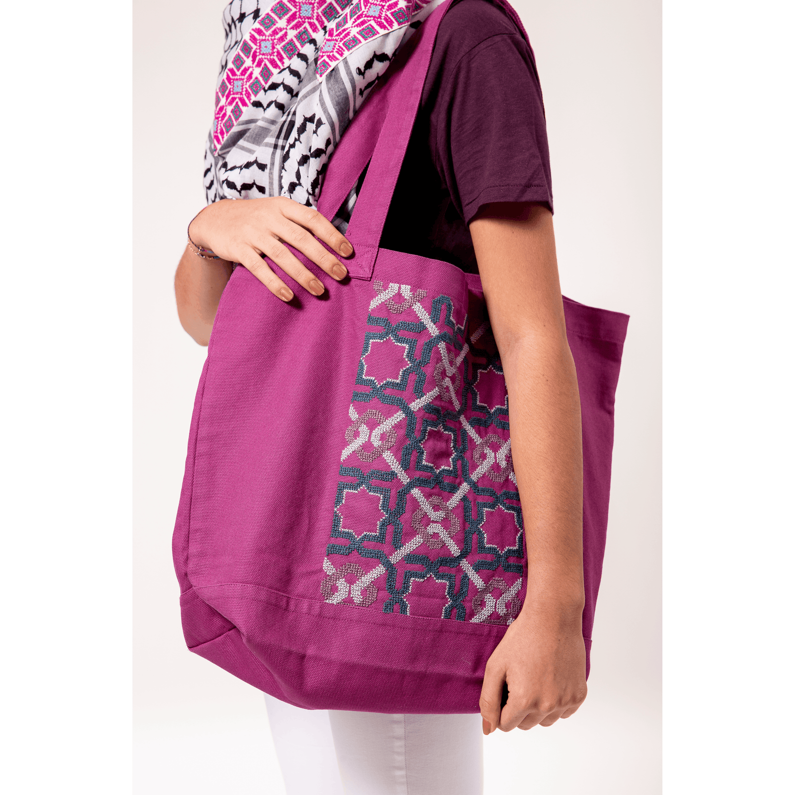 PURPLE CANVAS BAG SDG#10