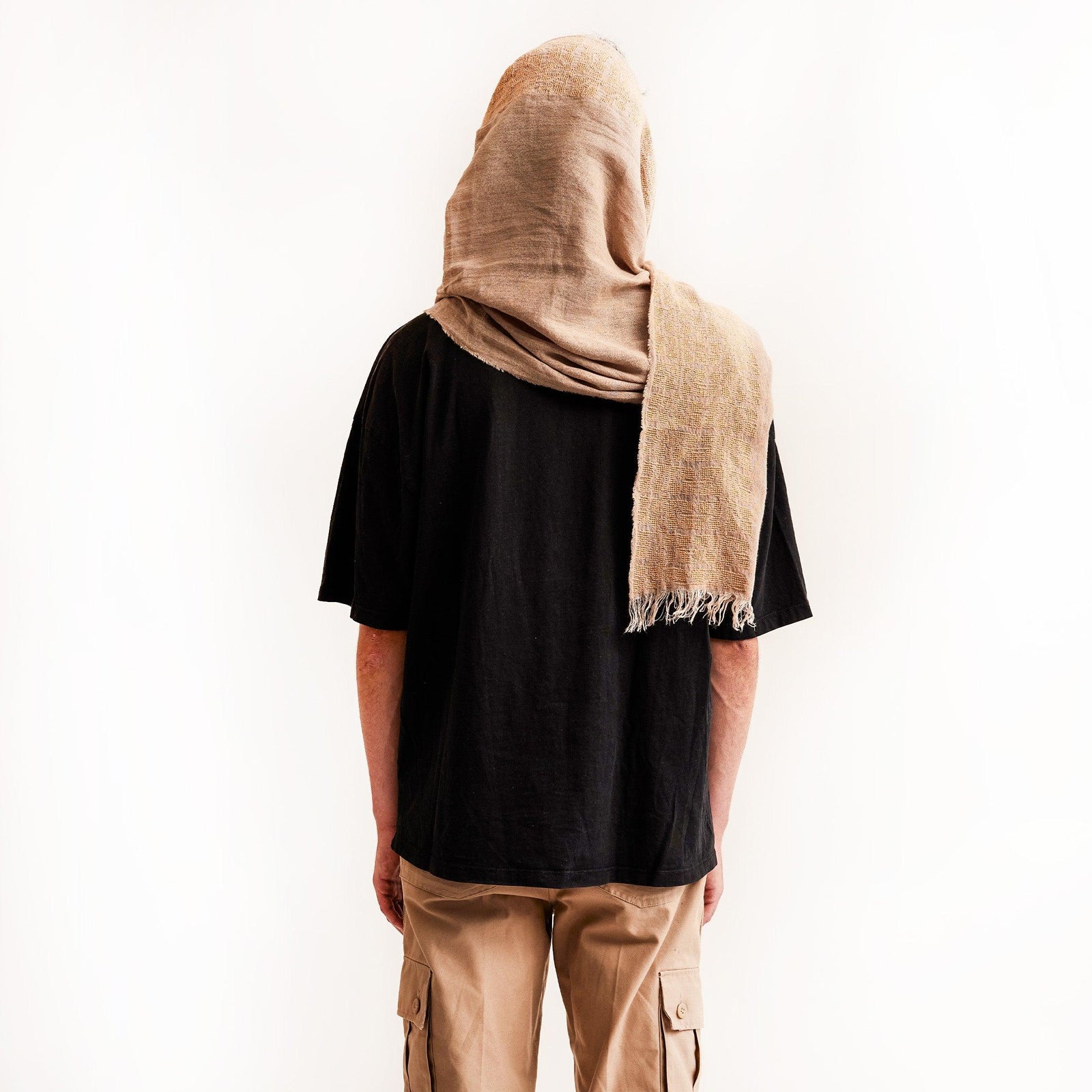 BEIGE LINEN SHAWL BEIGE SINEAD